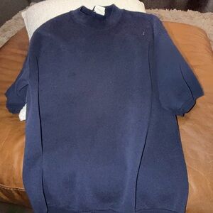 Men's Classic Navy Crewneck Sweater vintage honors sports